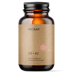 ProMix Nutrition frasco frontal mostrando etiqueta clara y dosis alta