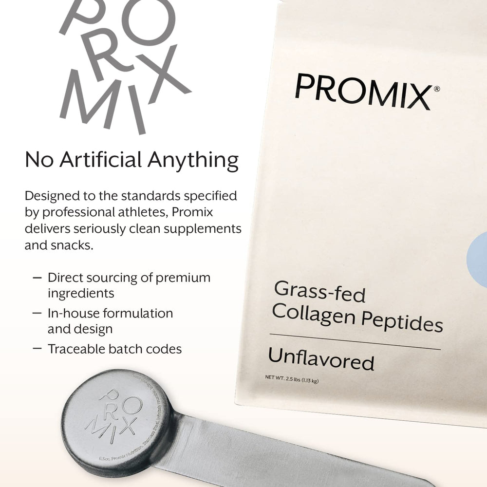 Detalle de la etiqueta ProMix Nutrition con ingredientes, transparencia de calidad.