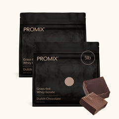 ProMix Nutrition envase frontal chocolate 5 lb, claridad sobre ingredientes y tamaño