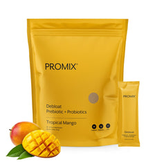 ProMix Nutrition empaque frontal mango que muestra beneficio digestivo