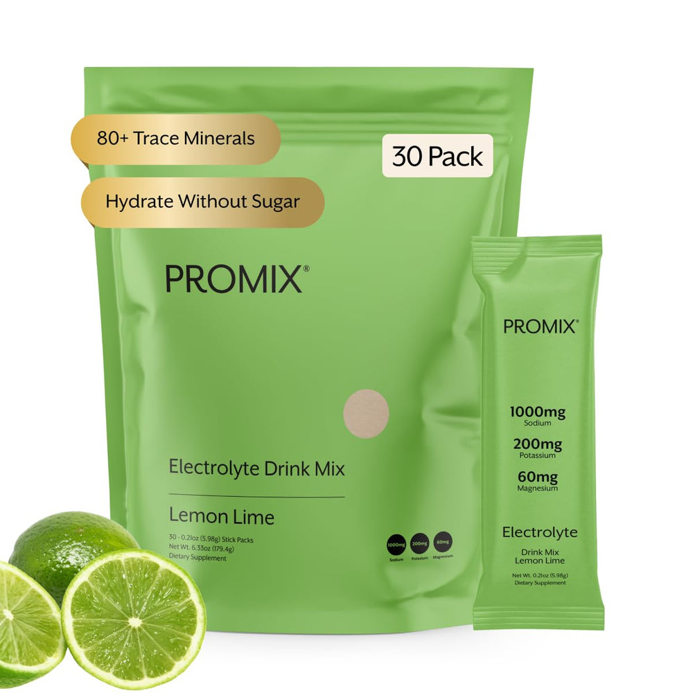 ProMix Nutrition frente del paquete mostrando 30 sobres y beneficio de conveniencia