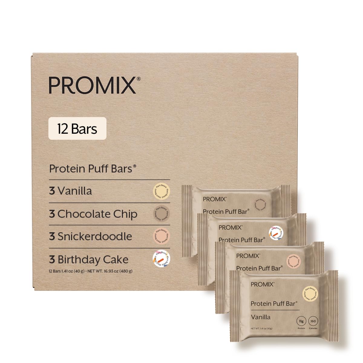 ProMix Nutrition empaque frontal mostrando la variedad y la proteína