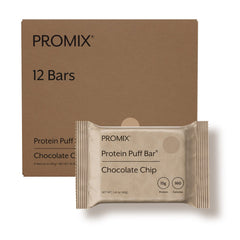 Promix Nutrition empaque frontal mostrando 12 barras y beneficios nutritivos