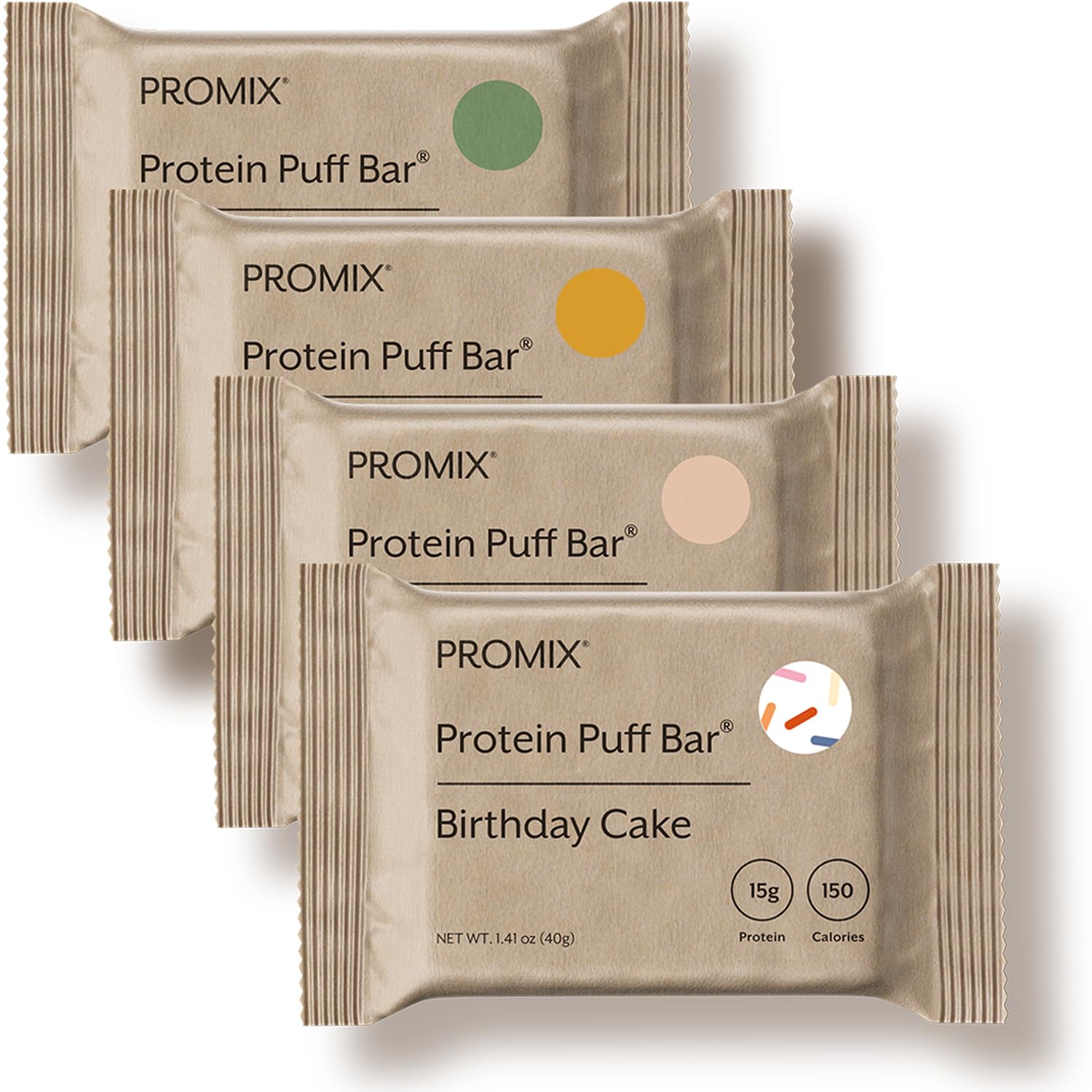 ProMix Nutrition paquete frontal mostrando las 12 barras y beneficios proteicos