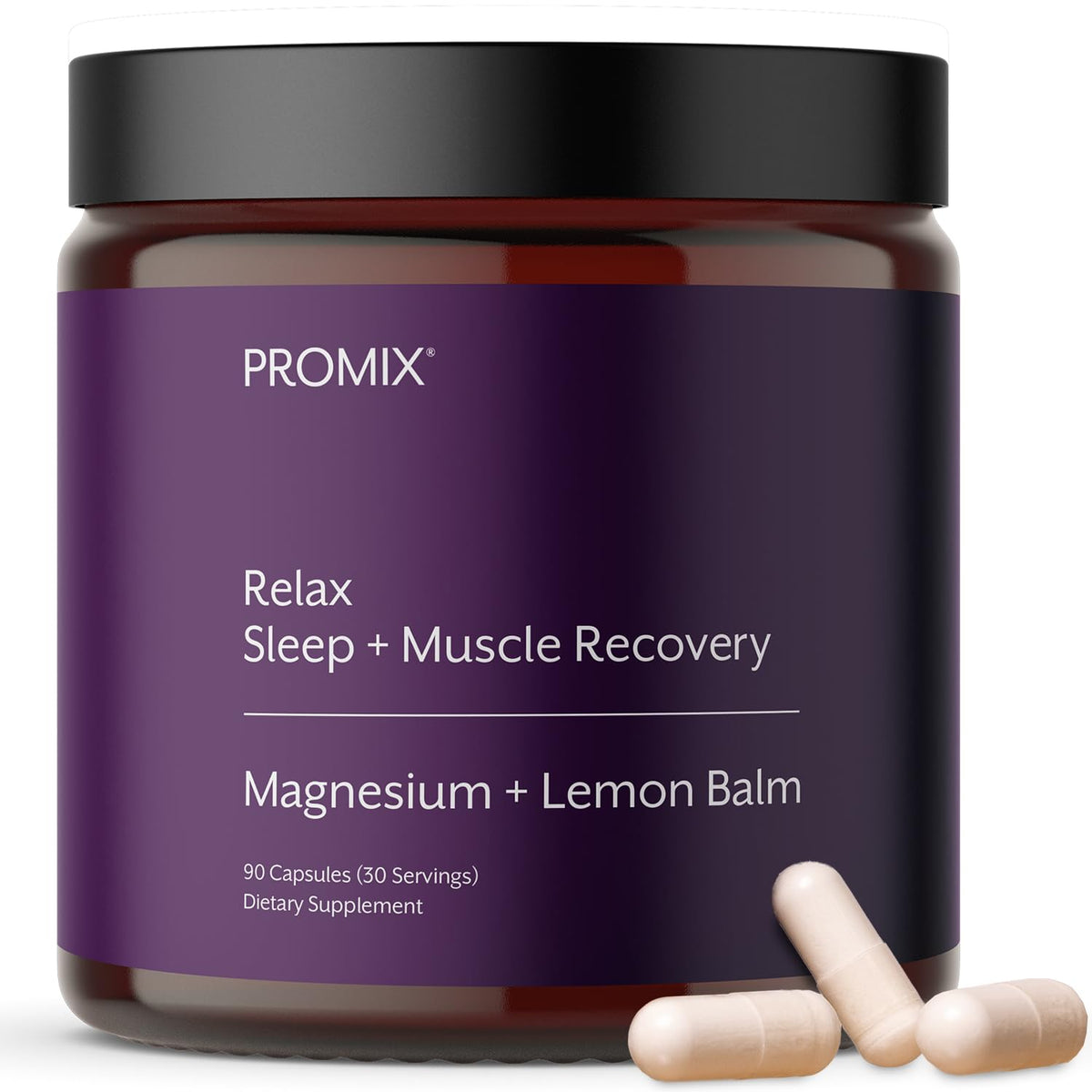 ProMix Nutrition frente del envase mostrando la marca y beneficio de relajación