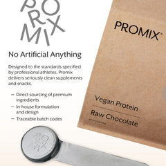 ProMix envase junto a equipo de gimnasio, ideal para deportistas veganos