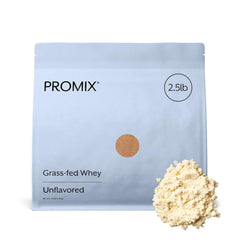 ProMix envase frontal mostrando tamaño y diseño, comunicación clara de porciones