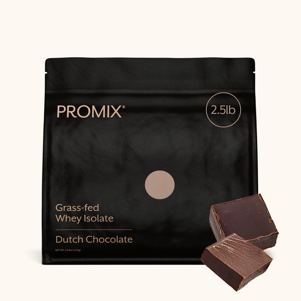 ProMix Nutrition envase frontal mostrando sabor chocolate y beneficios limpios