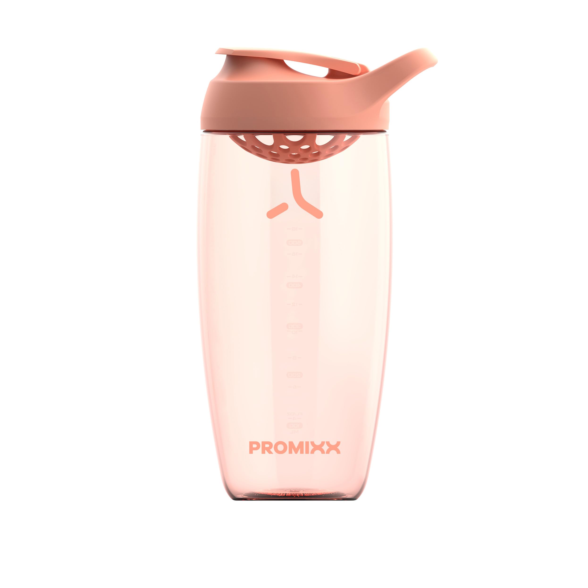 PROMIXX vista frontal del shaker claro, mezcla homogénea rápida