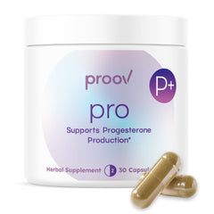 Proov envase frontal mostrando diseño renovado y beneficio de apoyo hormonal