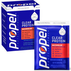 Propel empaque frontal con sobres sabor sandía y beneficio práctico