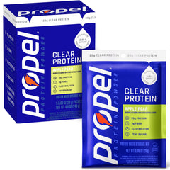 Propel empaque frontal con cinco sobres, práctico para llevar y consumir