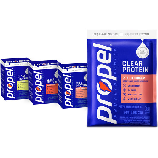 Propel paquete frontal con 15 sobres, muestra variedad y conveniencia