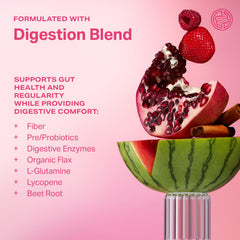Batido rosa con Proper The Pinks, integra fibra y probiótico en smoothie saludable