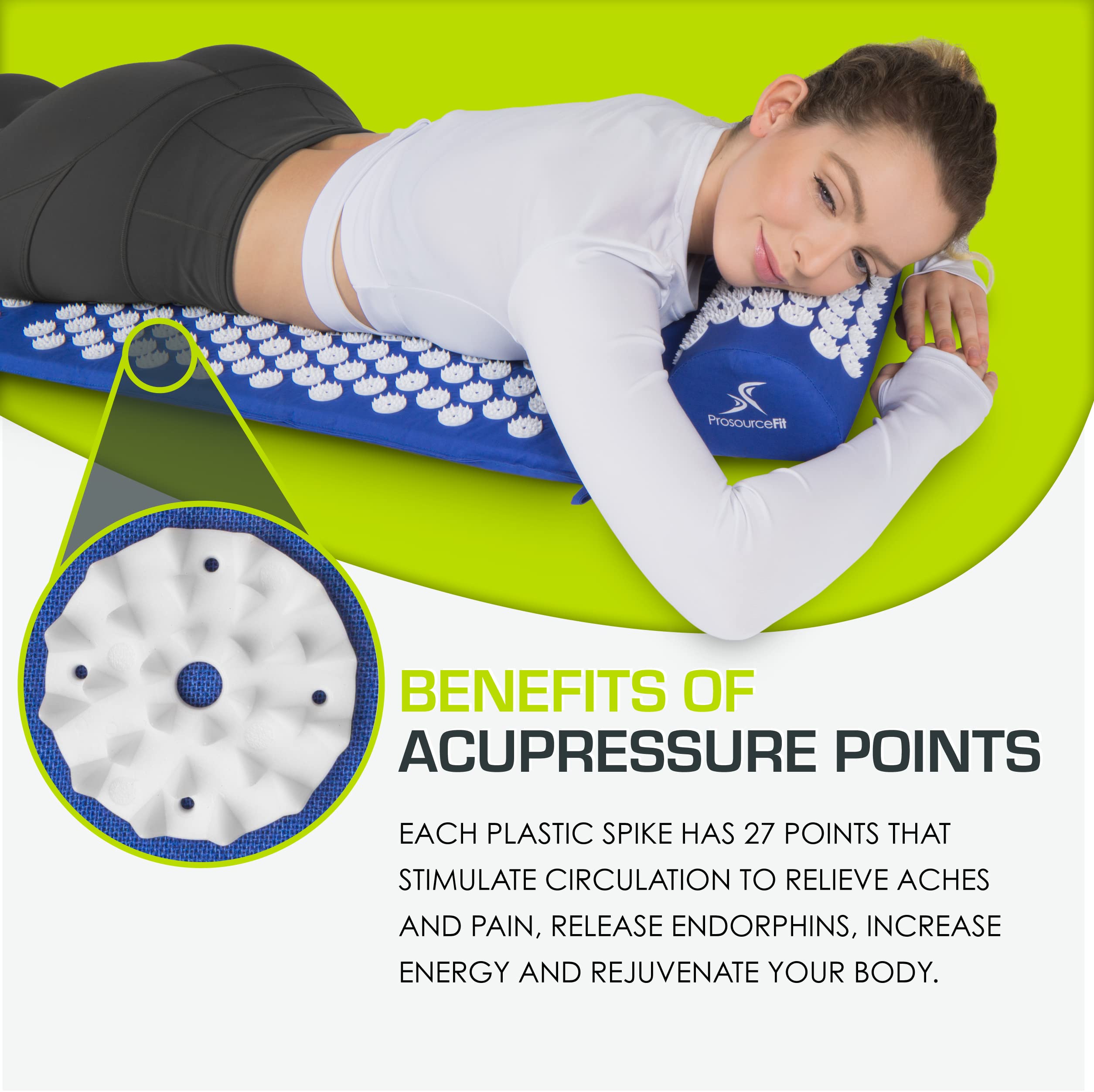 ProSource almohada cervical en uso apoyando el cuello y reduciendo tensión