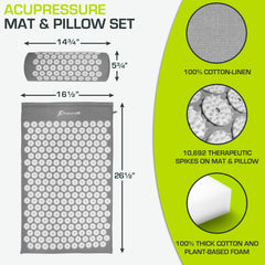 ProSource almohada con detalle de puntas que sostiene cuello y libera tensión
