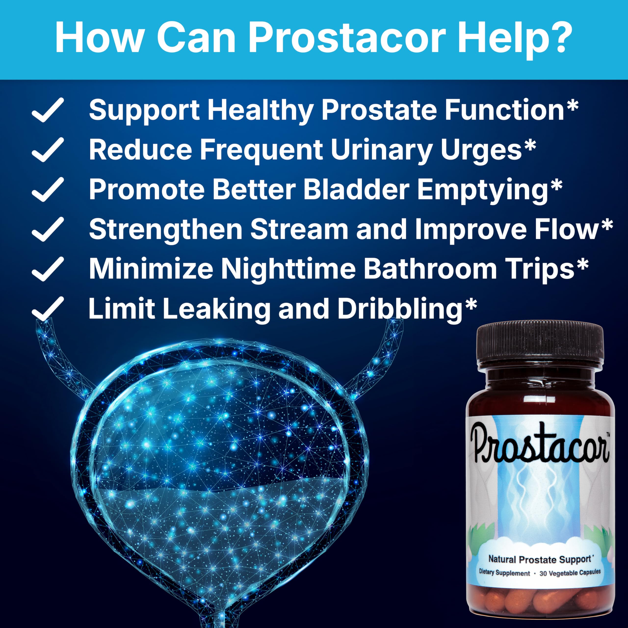 Prostacor cápsula ampliada mostrando textura y fácil ingestión