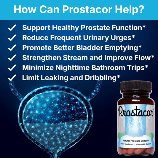 Prostacor cápsula ampliada mostrando textura y fácil ingestión