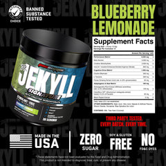 ProSupps Dr. Jekyll etiqueta de ingredientes transparente para mayor confianza