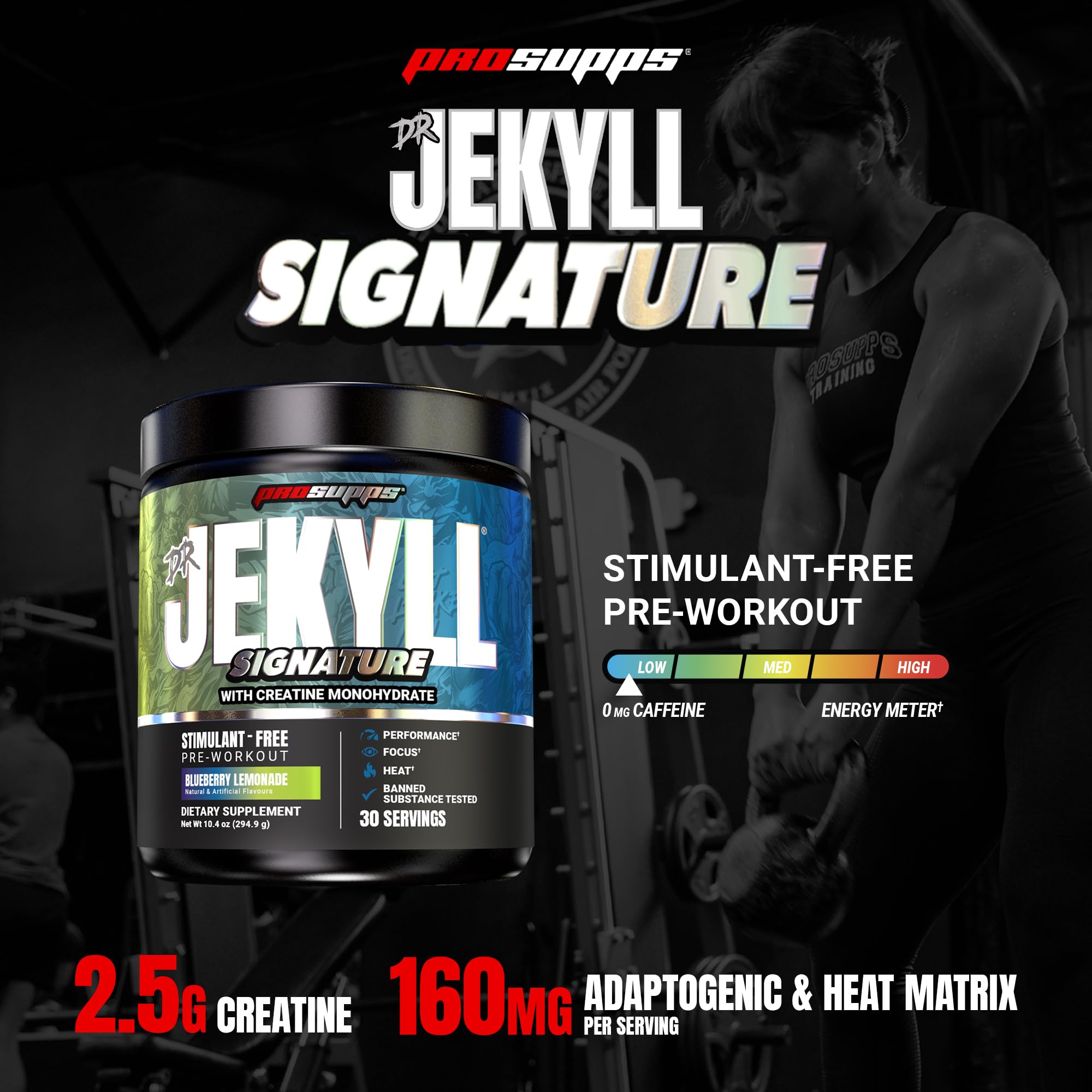 ProSupps Dr. Jekyll cuchara con porción para dosificar y medir eficazmente