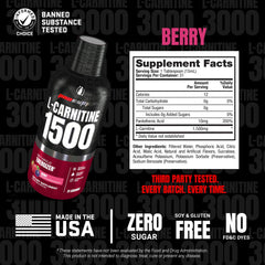 ProSupps L-Carnitine botella abierta y cucharada lista para medir dosis