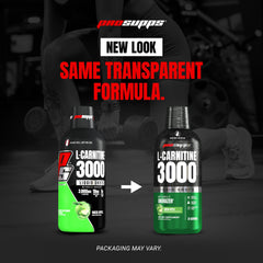 Botella ProSupps junto a banano para comparar tamaño y porción práctica