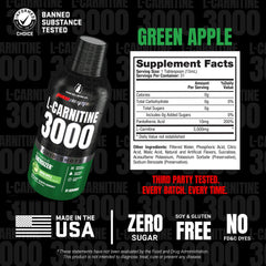 Etiqueta nutricional ProSupps resaltando 3000 mg y sin azúcares para transparencia