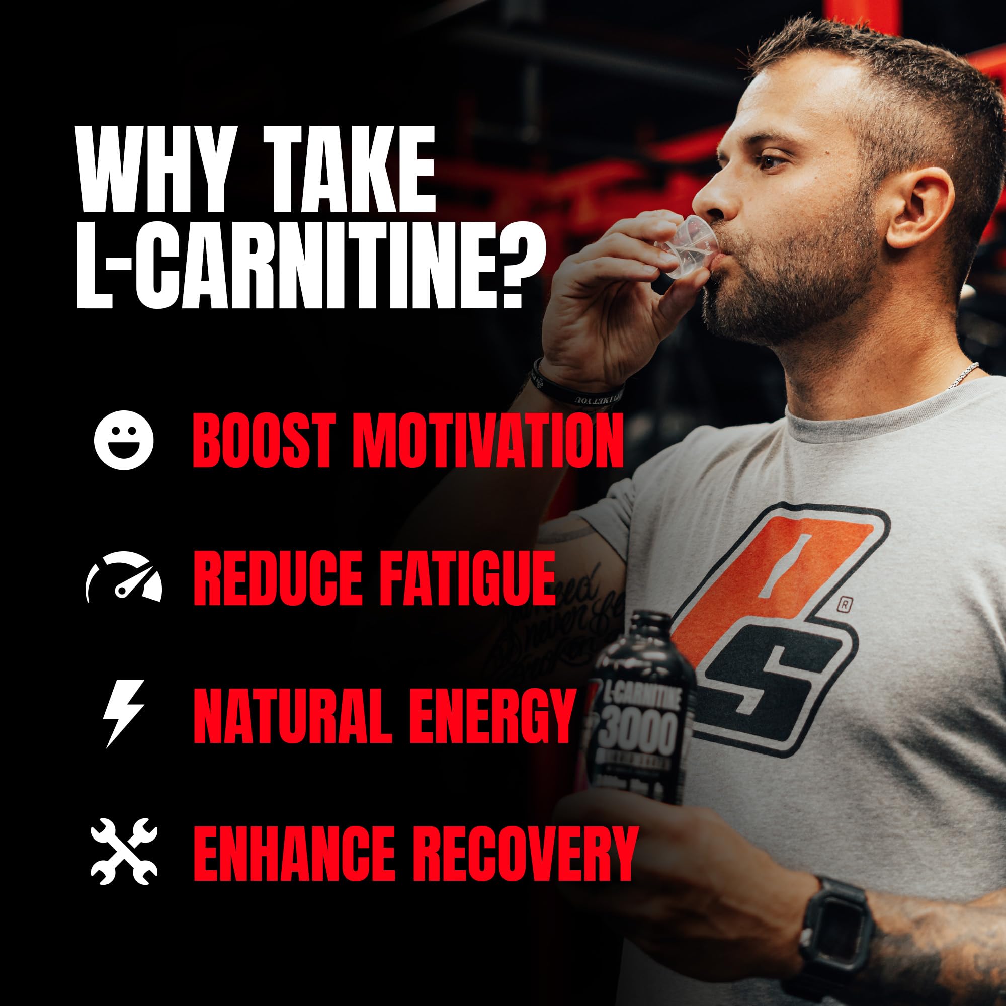 ProSupps L-Carnitine uso antes del entrenamiento para energía limpia