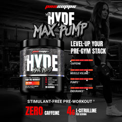 ProSupps Mr. Hyde Max Pump polvo en cuchara mostrando textura y mezcla fácil
