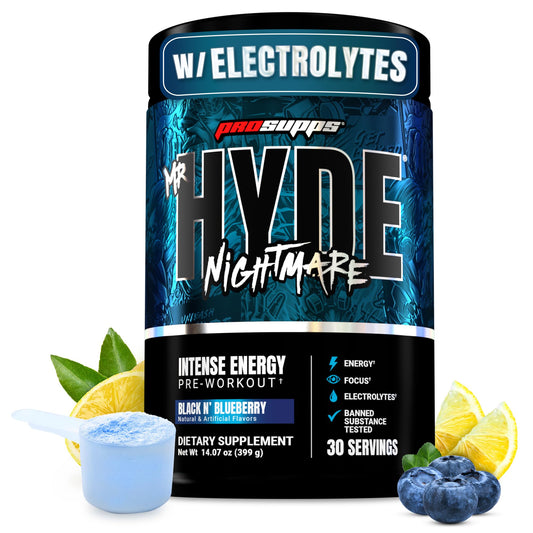 ProSupps Mr. Hyde Nightmare vista frontal mostrando envase y diseño