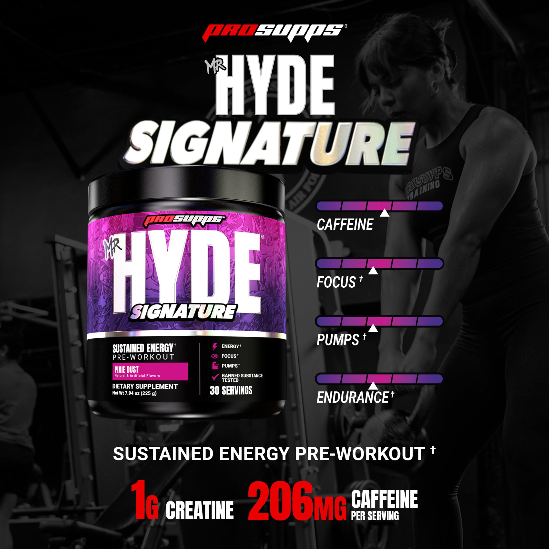 ProSupps Mr. Hyde textura del polvo para mezclar, fácil disolución