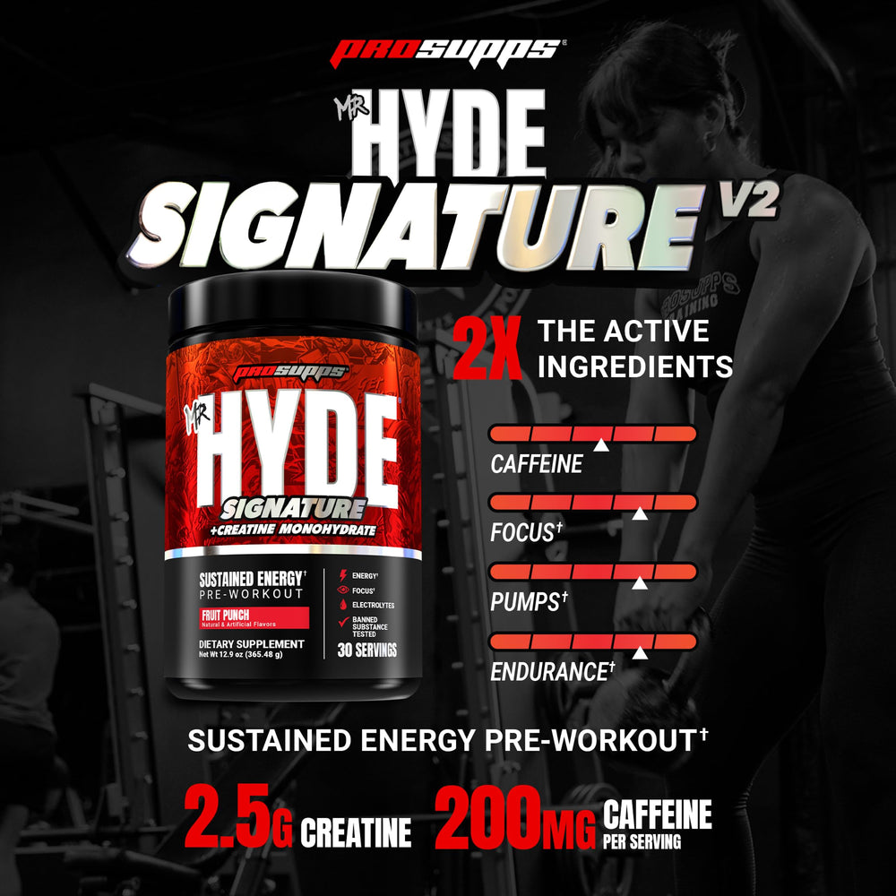 ProSupps Mr. Hyde textura del polvo detalle fino para mezcla rápida