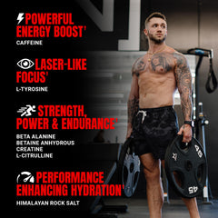 ProSupps Mr. Hyde vaso mezclado en uso energía y enfoque antes ejercicio