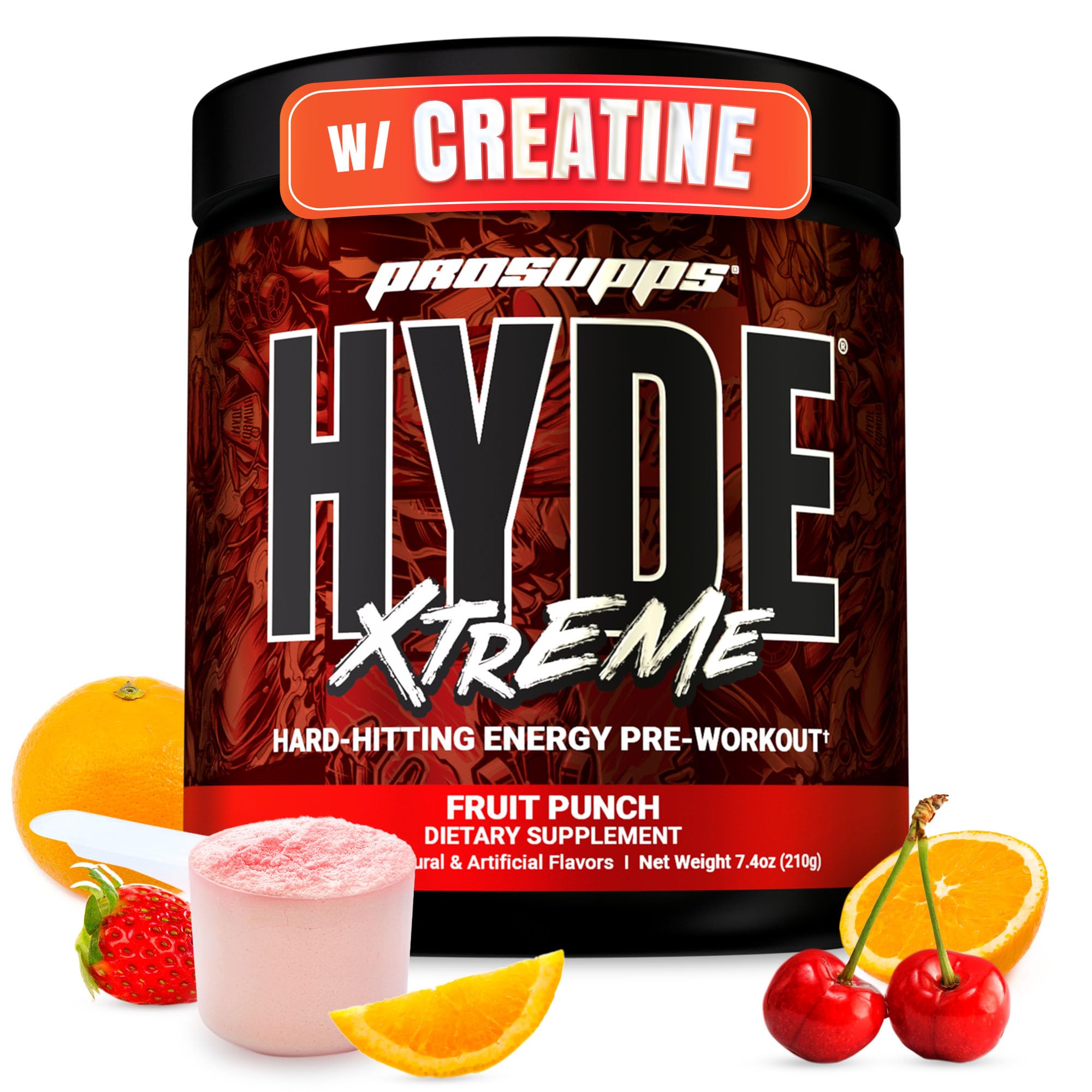 ProSupps Mr. Hyde Xtreme frente del envase mostrando diseño y 30 servicios