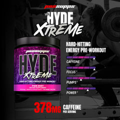 ProSupps Mr. Hyde Xtreme primer plano del polvo para apreciar su textura y mezcla