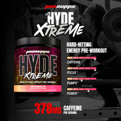ProSupps Mr. Hyde Xtreme polvo textura cercana para mezclar rápidamente