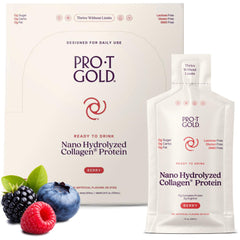 ProT Gold frente del empaque mostrando pack de 24 sobres y beneficio disponibilidad inmediata