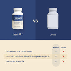 Comparación de tamaño de cápsula Protaflo en mano para decisión de compra