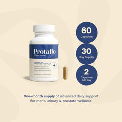Etiqueta nutricional Protaflo mostrando vitaminas y minerales clave