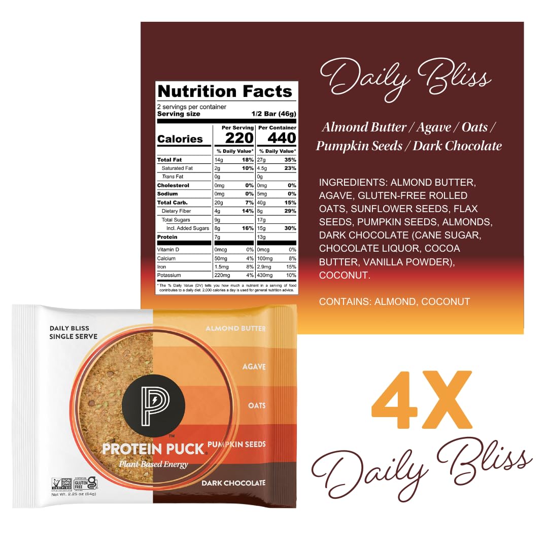 Protein Puck caja con 16 barras lista para despensa y uso diario