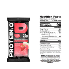 Protein2o bebida mezclada en mano listo para consumir y rehidratar