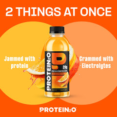Protein2o detalle de textura clara que destaca sabor ligero y sin grumos
