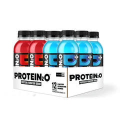 Protein2o textura clara del líquido en primer plano, aspecto refrescante y ligero