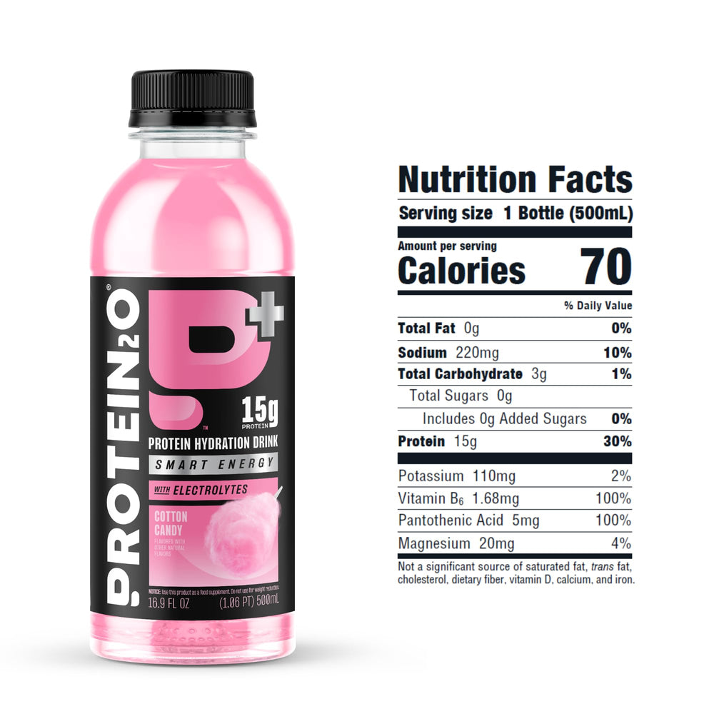 Protein2o en gimnasio y oficina ilustrando hidratación, energía y enfoque