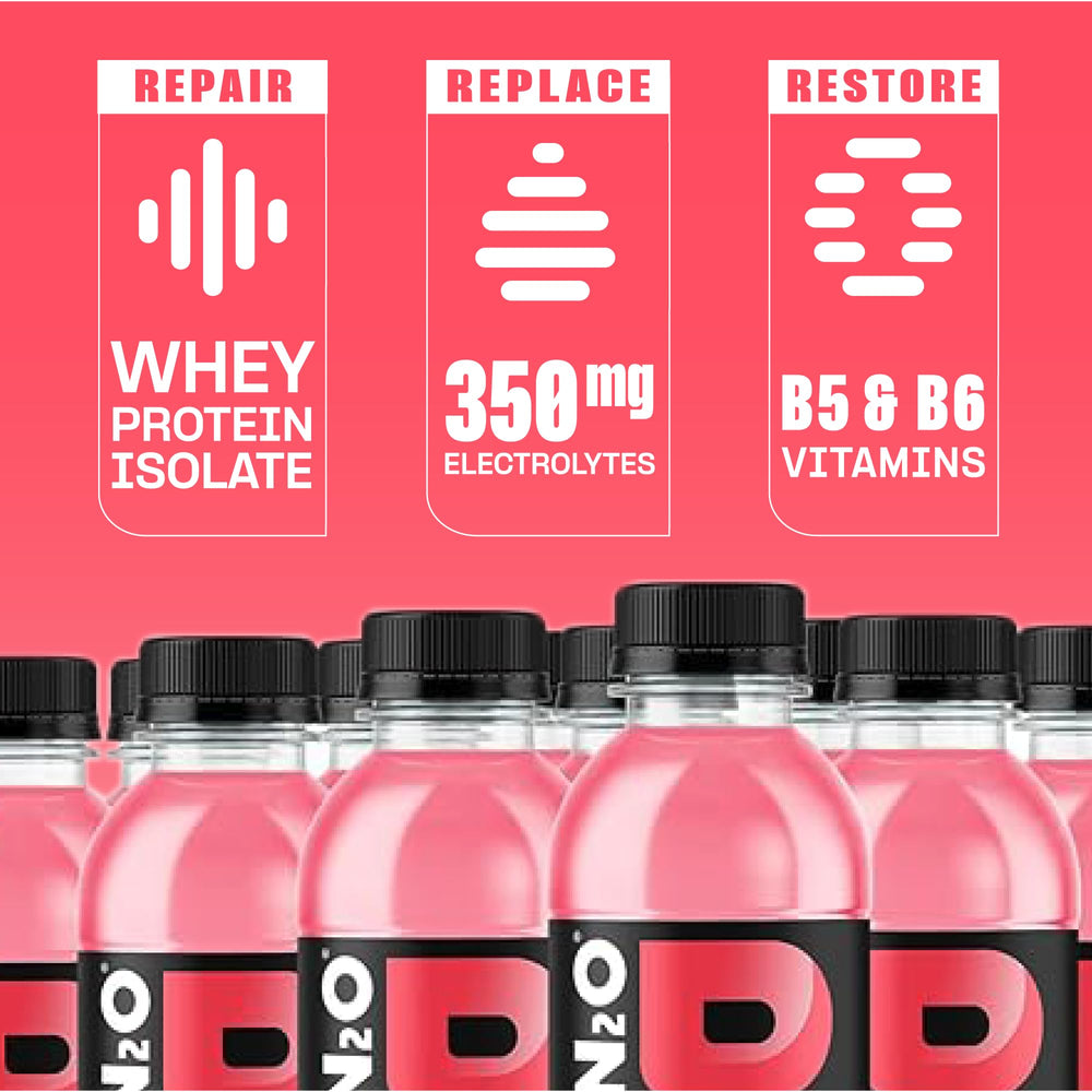 Protein2o etiqueta nutricional visible, transparencia en ingredientes