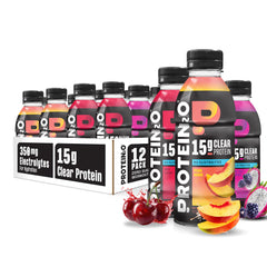Protein2o frente del empaque mostrando diseño y beneficios visibles