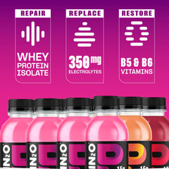 Protein2o etiqueta con lista de ingredientes y valores nutricionales claros