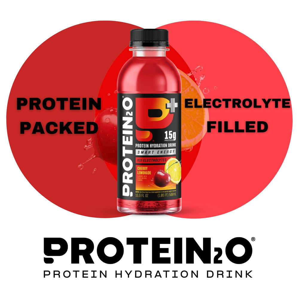 Protein2o pack de 12 botellas ideal para almacenar y reutilizar