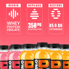 Protein2o sabor Orange Mango en mesa, refresco frutal y sin azúcar