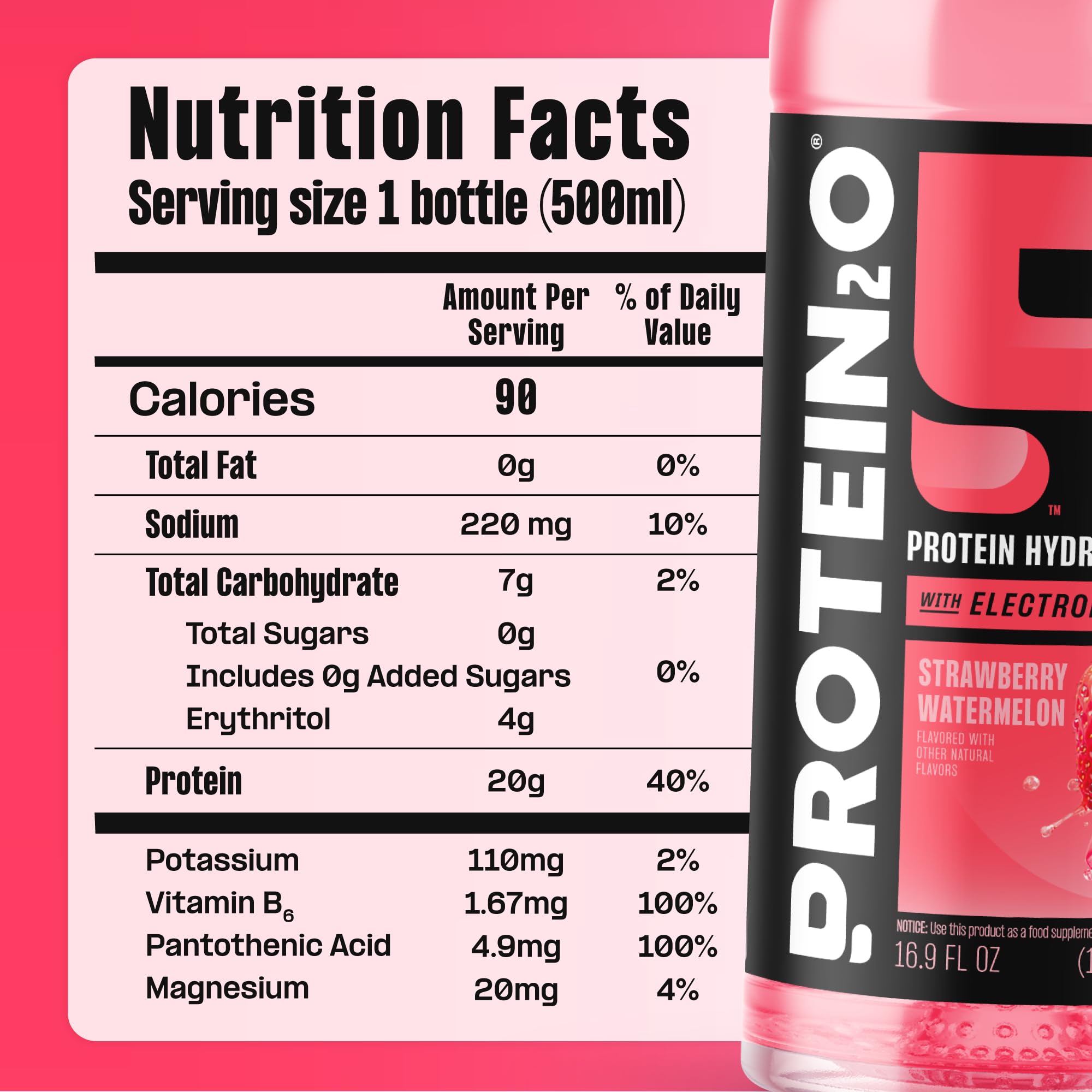 Protein2o sabor Strawberry Watermelon en gimnasio, hidratación con proteína